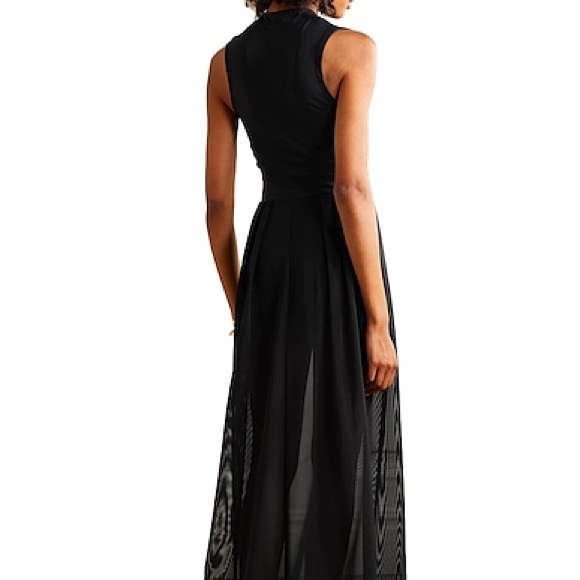 Zeus + Dione black front zipper long dress - Picture 2 of 12